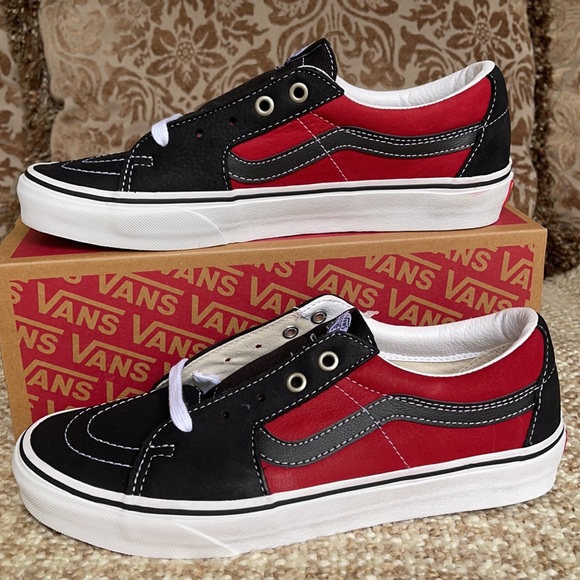 Vans Sk8-Low Leather black/chili pepper WMNS - Picture 5 of 16